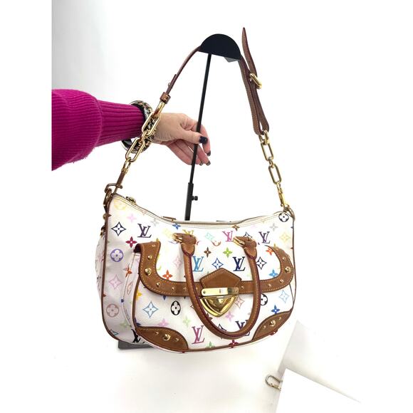 Louis Vuitton x Takashi Murakami Monogram Multicolor Rita Top Handle Bag - Picture 5 of 15